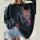 Neojana Designer Impressionist Colorful Skeleton Print Sweatshirt - chicyea