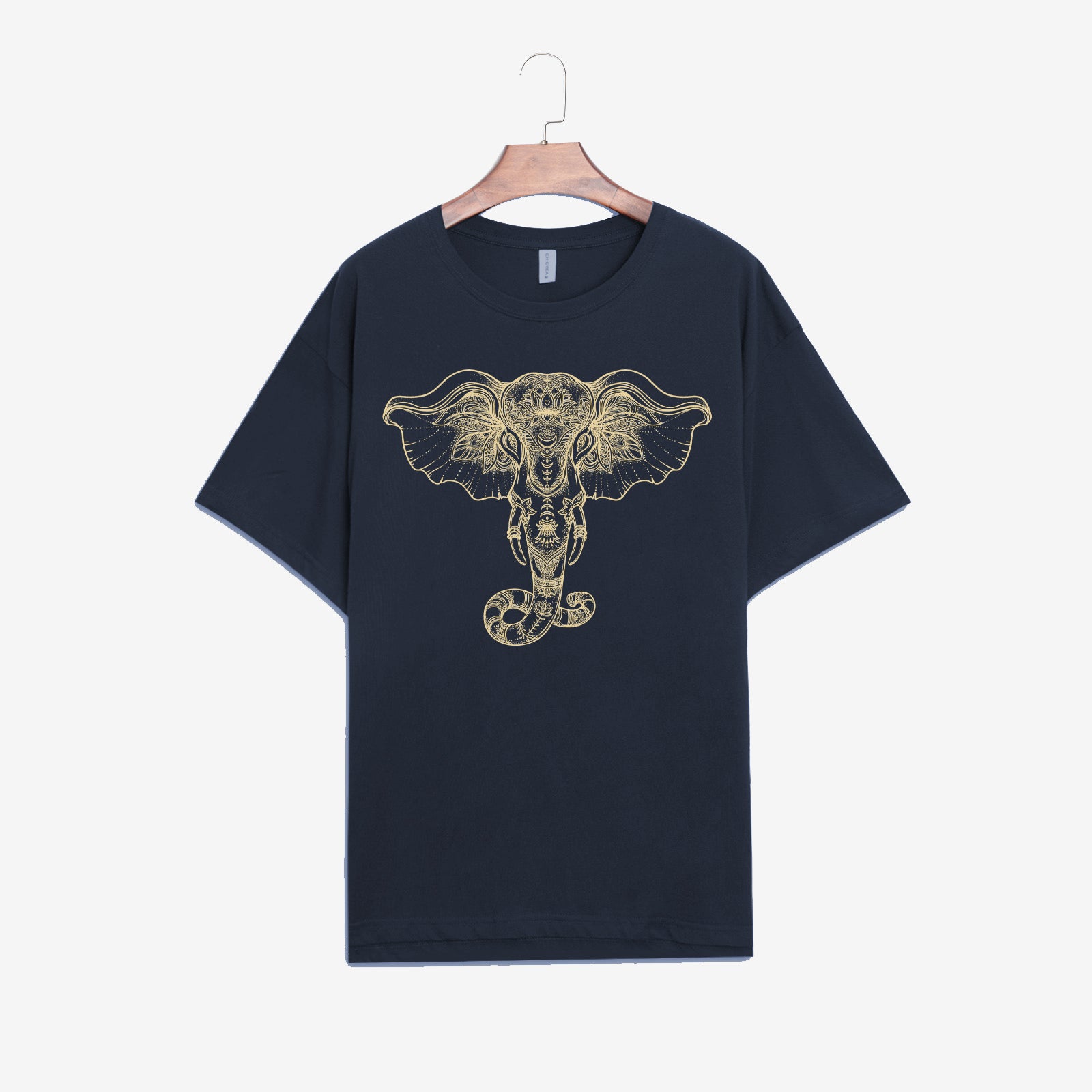 Neojana Cozy Elephant Printed Graphic T-Shirt - chicyea