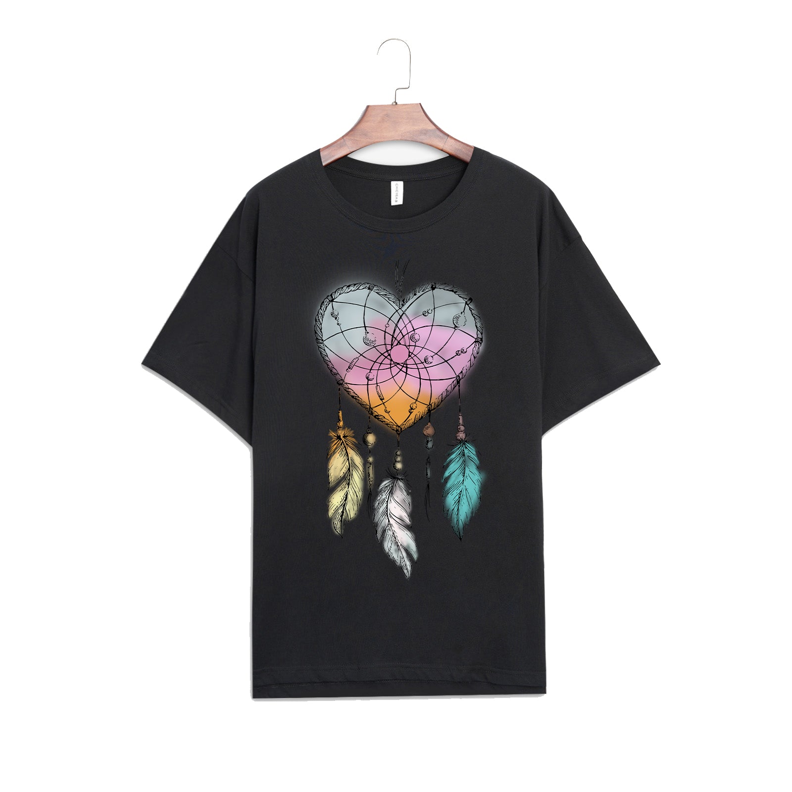 Neojana Dreamcatcher Featured Art Heart T Shirts - chicyea
