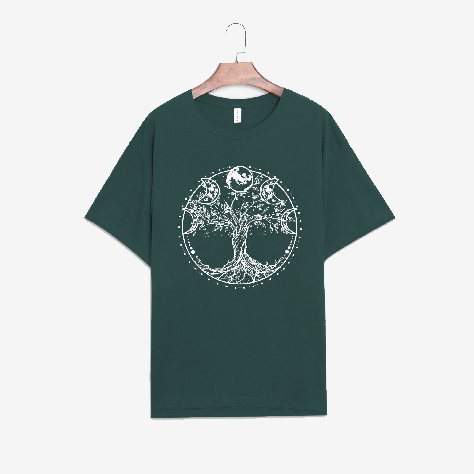 Neojana Tree Of Life Moons Print Women T-Shirt - chicyea