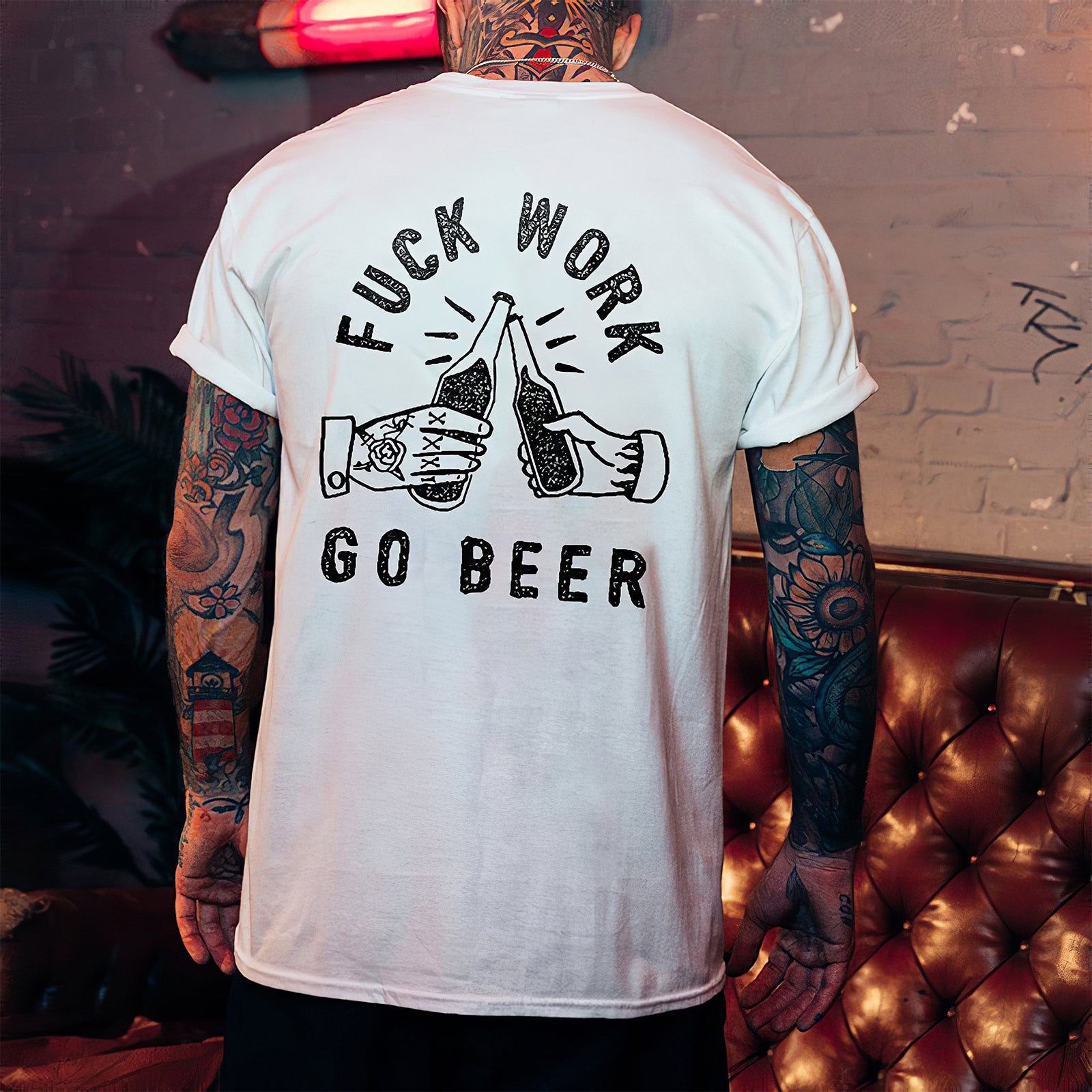 Cloeinc Personalized Printed Loose T-Shirt - chicyea