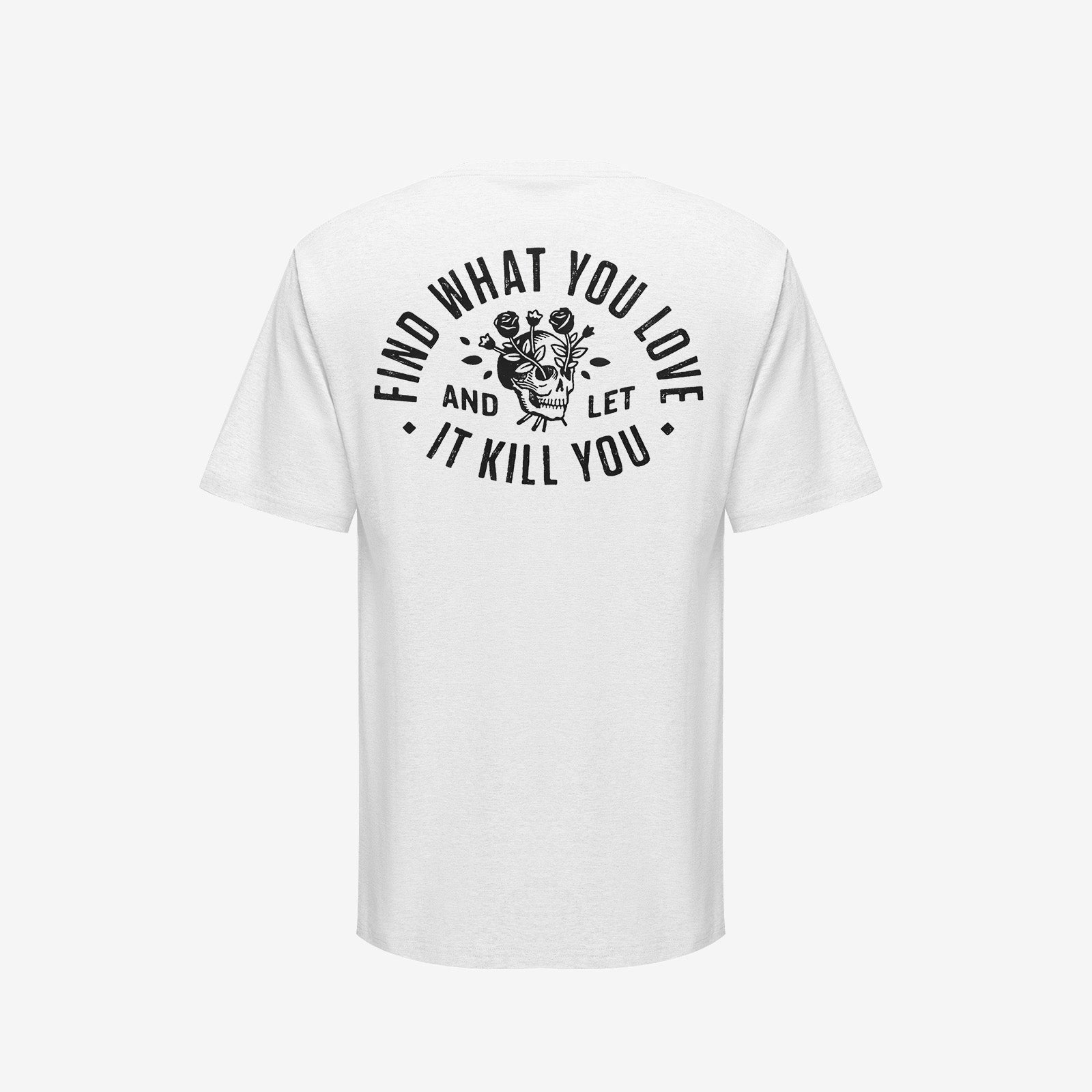 Cloeinc Fine What You Love Skull Print T-Shirt - chicyea