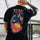 Fear Printed Skeleton Casual Men's T-shirt