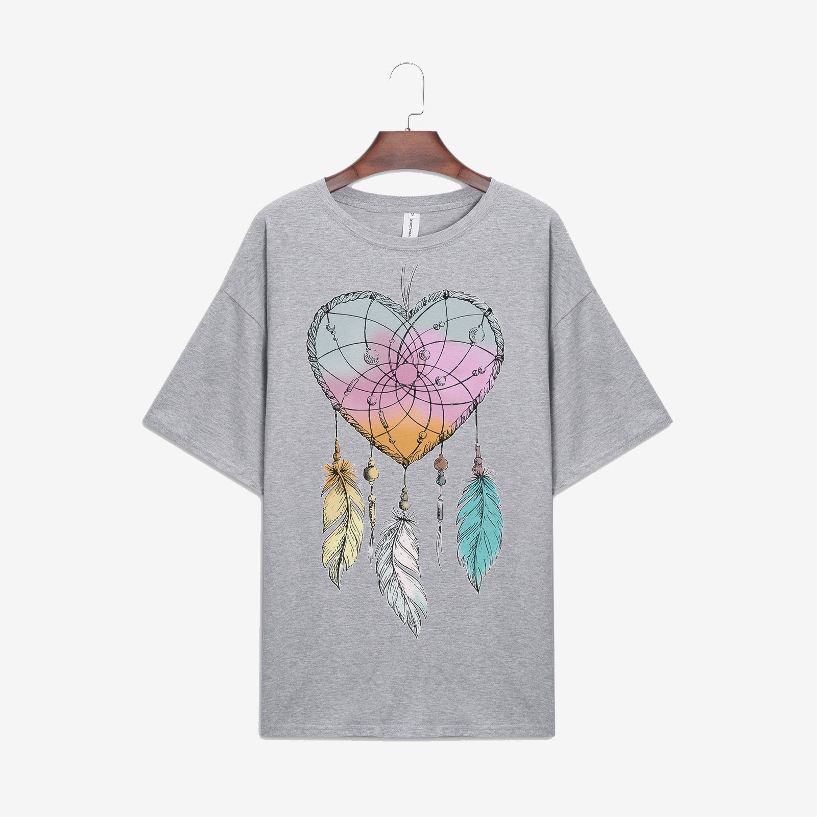Neojana Dreamcatcher Featured Art Heart T Shirts - Chicyea