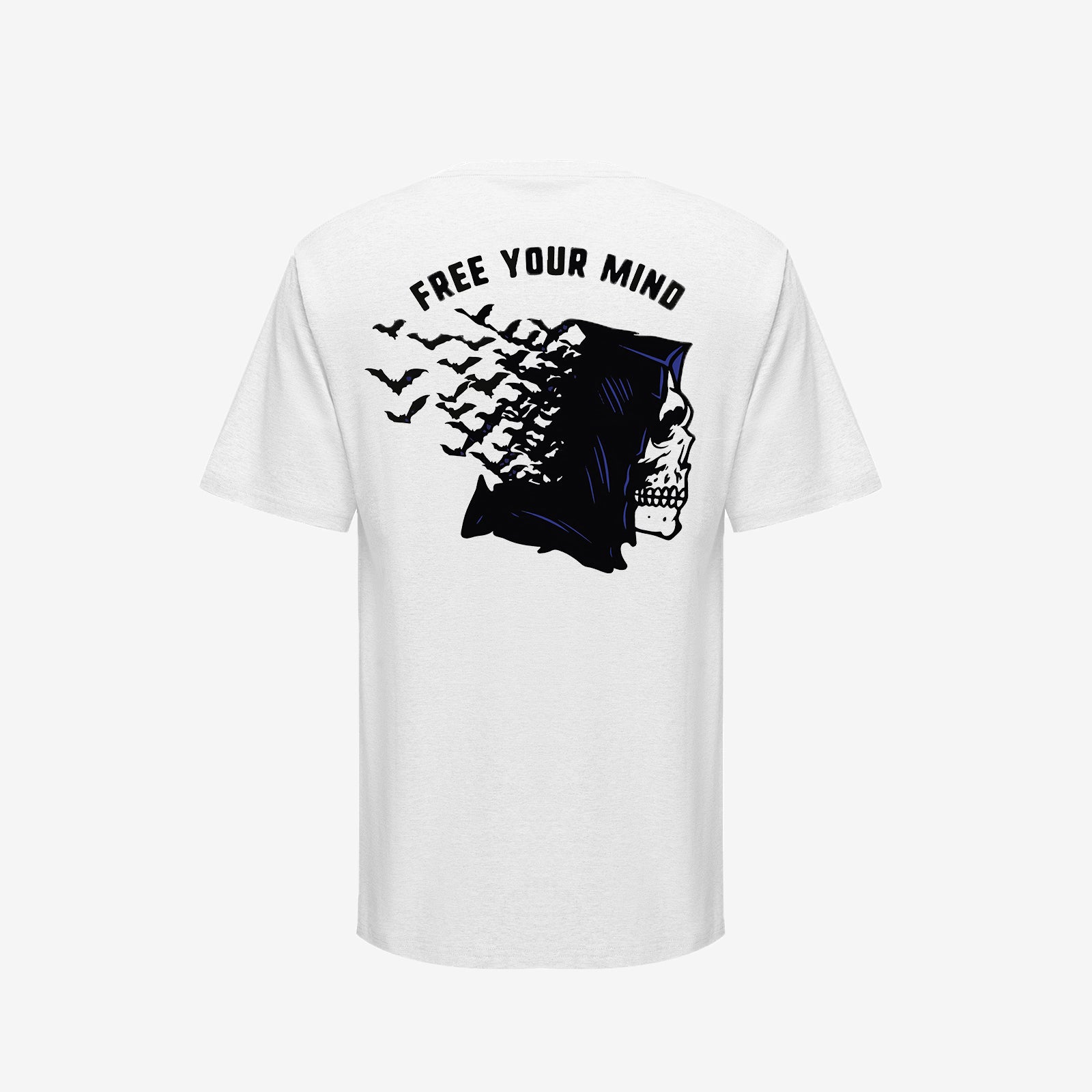 Cloeinc Demon Skull Free Your Mind Printed Designer Reaper T-Shirt - Chicyea