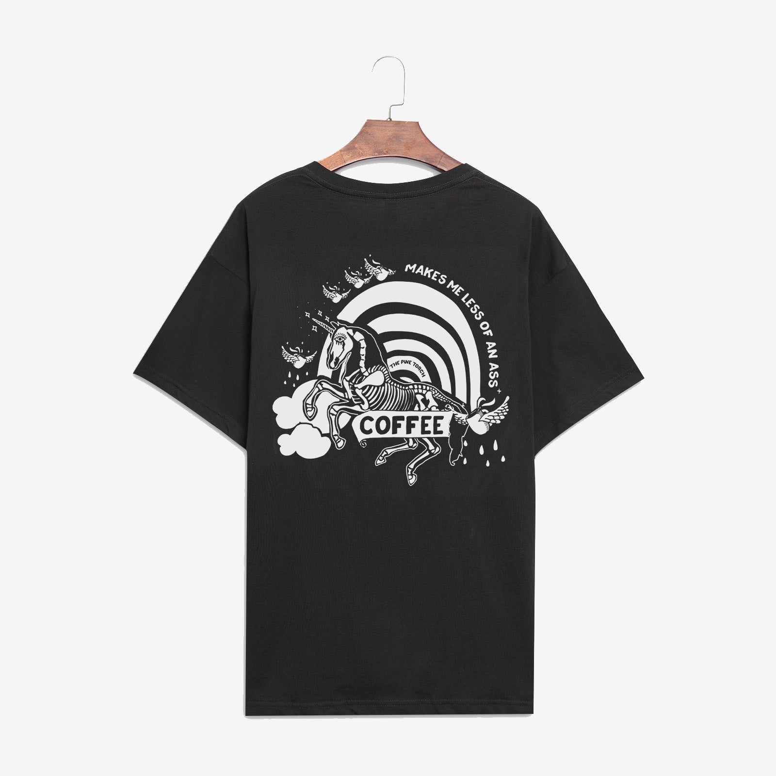 Minnieskull Makes Me Less Of An Ass Printed Black T-Shirt