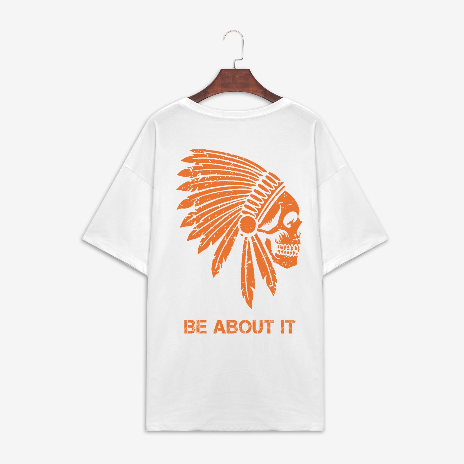 Cool Be About It Skull Print Designer T-Shirt