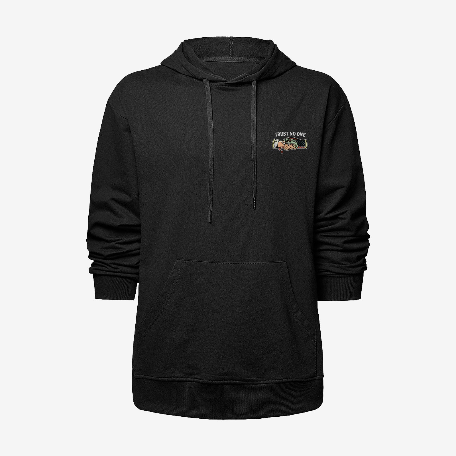 Uprandy Trust On One Bite The Hand Printed Men Hoodie - Chicyea