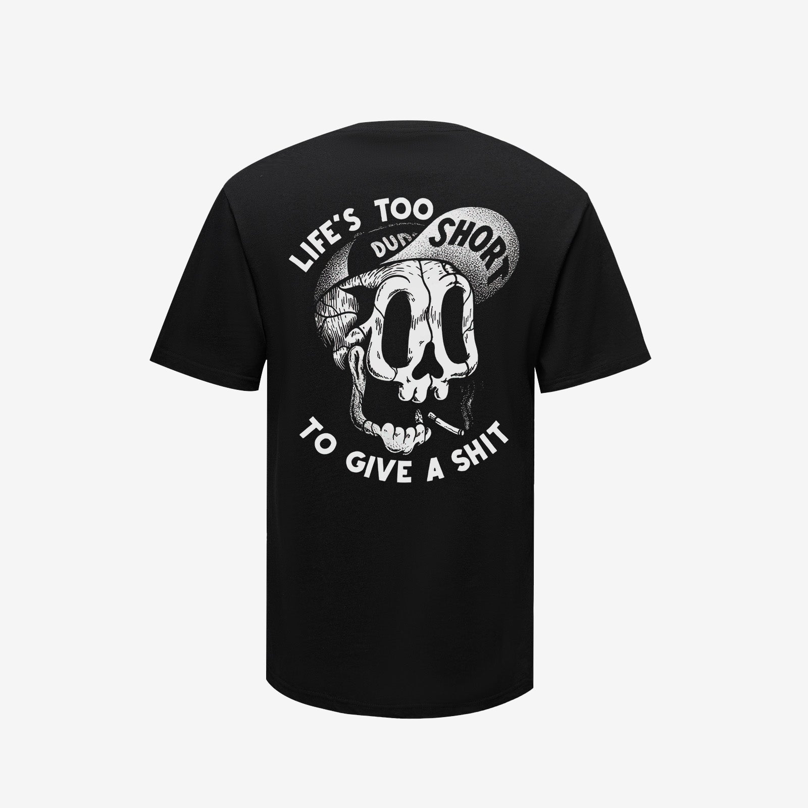 Uprandy Lifes Too Short Skull Printed Classic T-Shirt