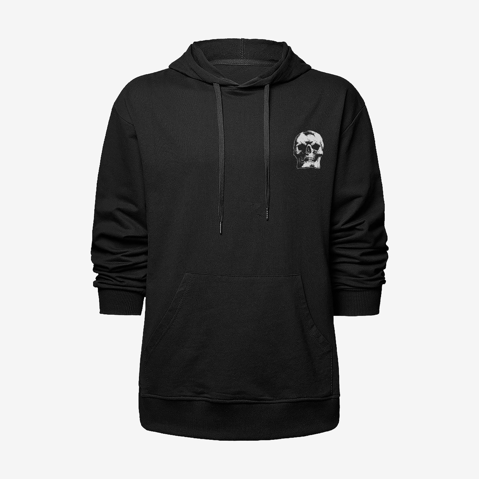 Livereid Black Die First Skull Printed Designer Hoodie - Chicyea