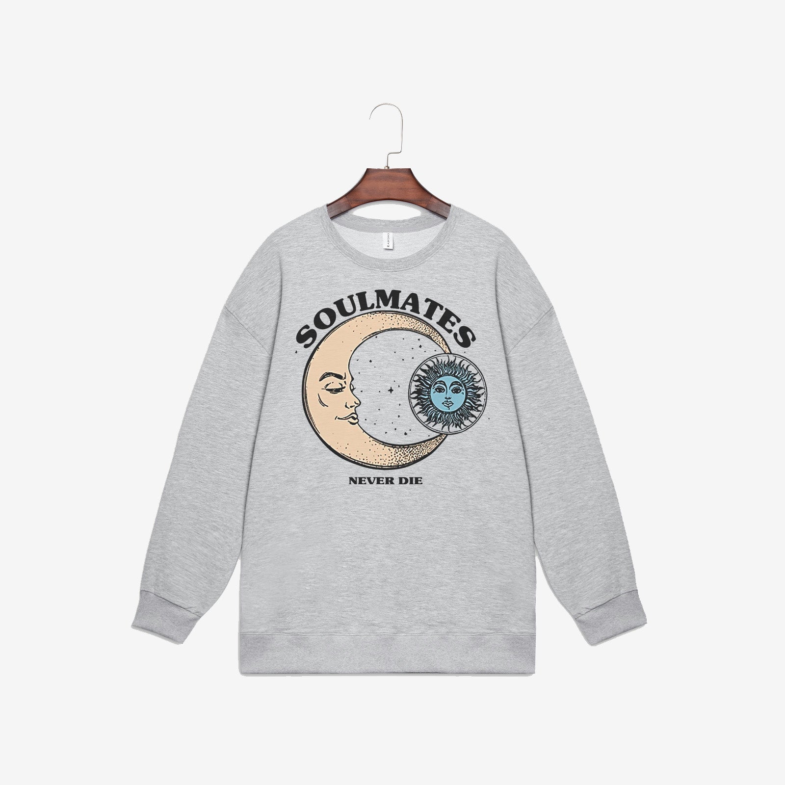 Neojana Designer Sun Moon Print Sweatshirt - Chicyea