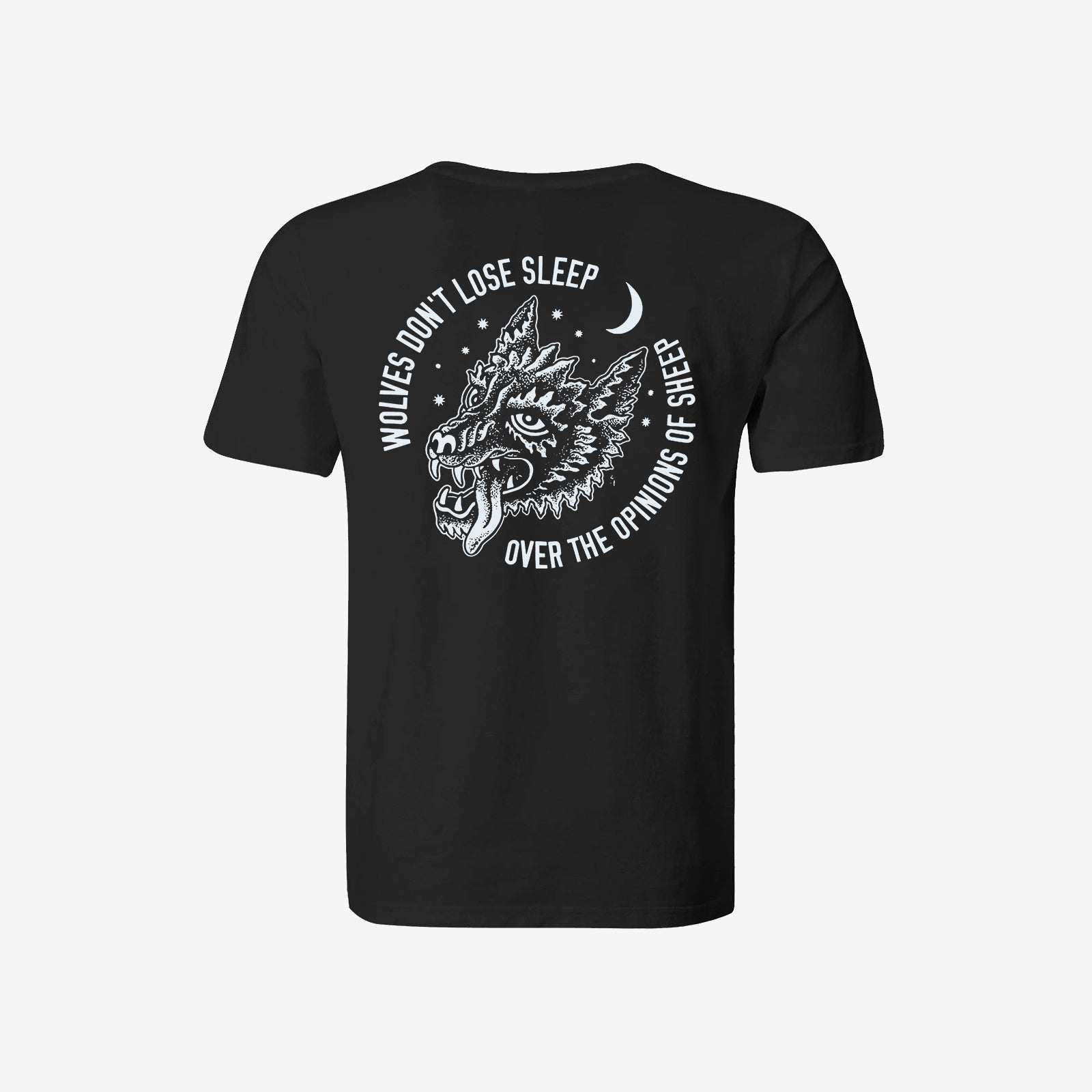 Cloeinc Wolves Printed Casual Men Sports T-Shirt - Chicyea