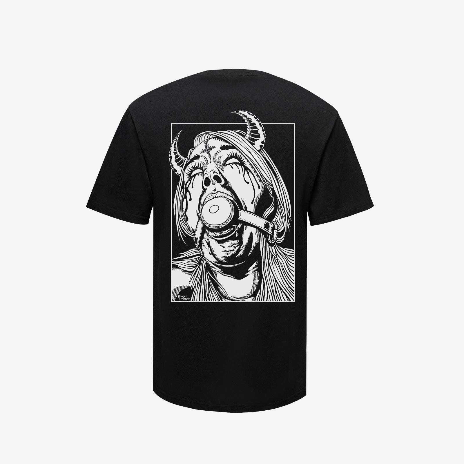 Cloeinc Demon Printing Casual Men T-Shirt