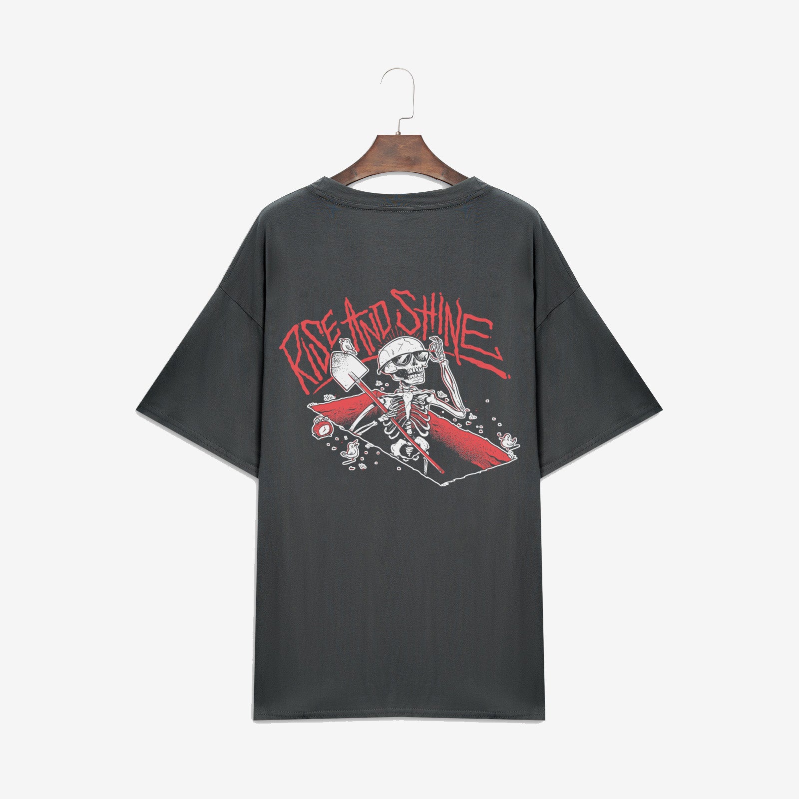 Minnieskull – T-Shirt „Rise And Shine“ mit Totenkopf-Print 