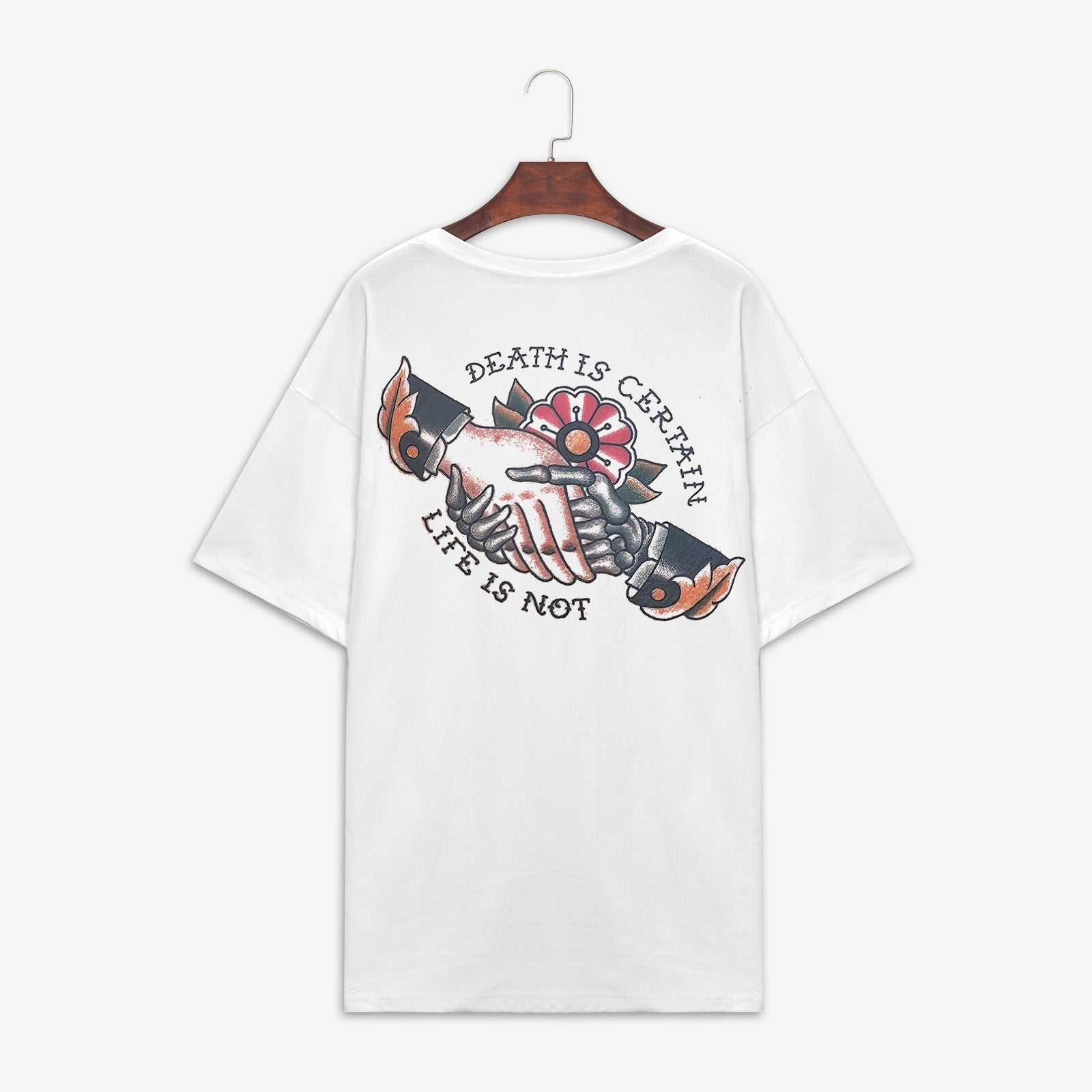 Minnieskull Life Is Not Printed Women T-Shirt