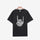 Minnieskull Mano Cornuto Rock Printed Short Sleeve Designer T-Shirt