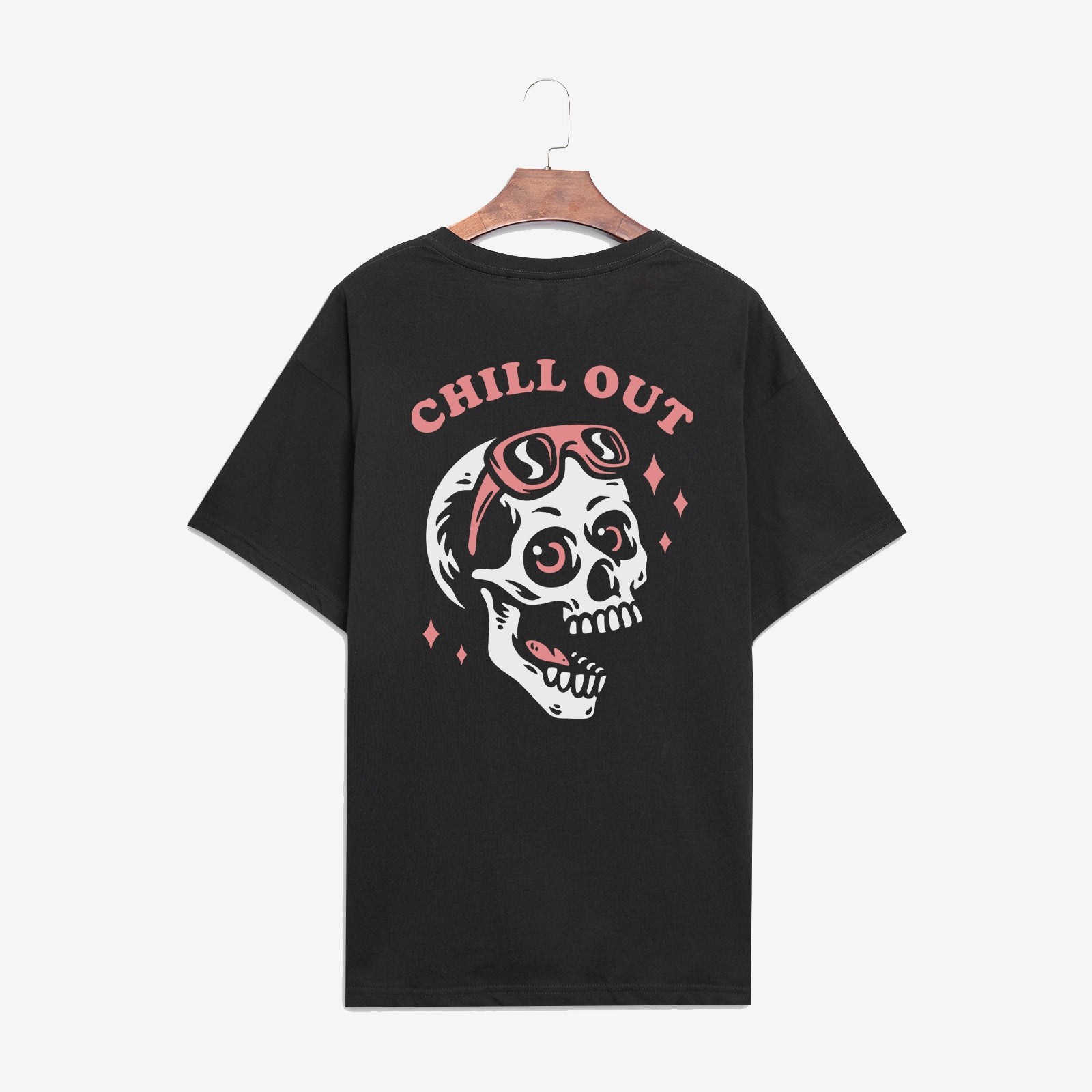 Minnieskull Chill Out Skull Printed Designer T-Shirt
