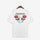 Minnieskull Rose Letter Print White T-Shirt