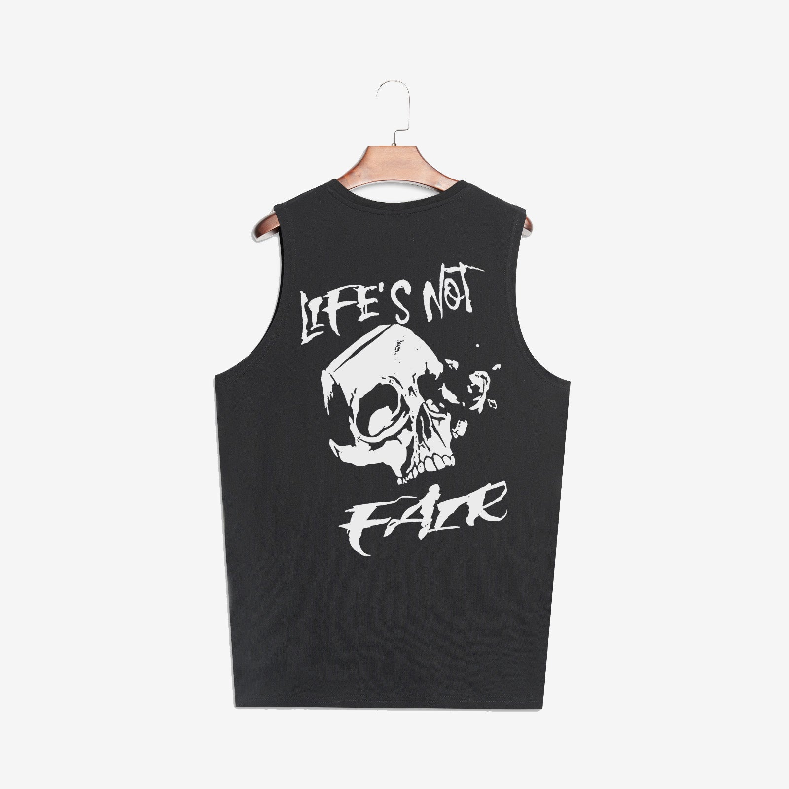 Livereid Black Life Not Fair Skull Vest