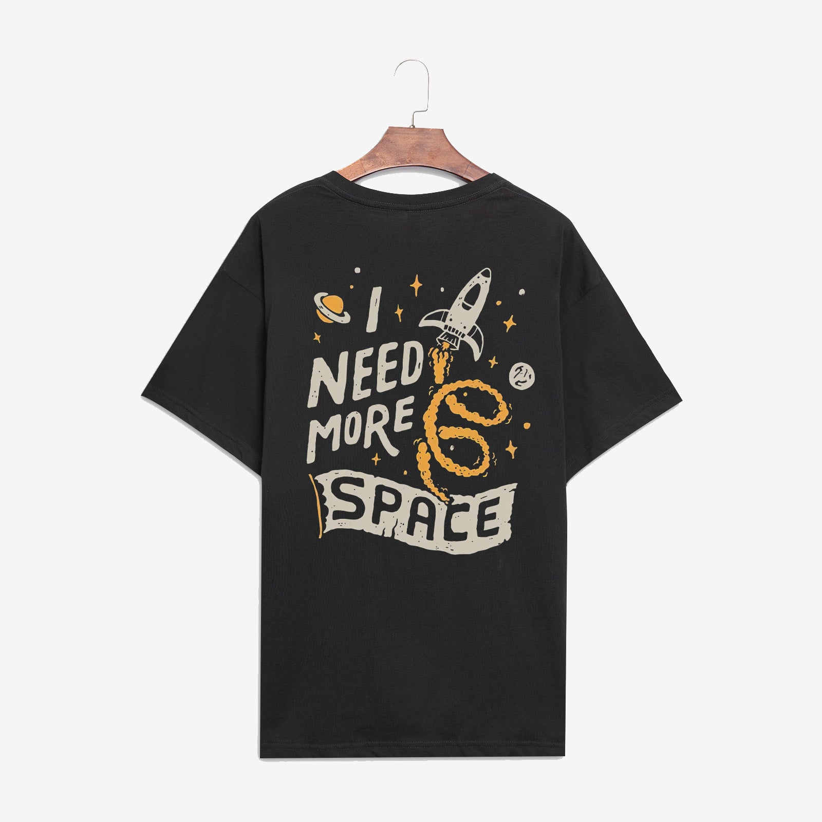 Minnieskull – T-Shirt mit „Need More Space“-Aufdruck 