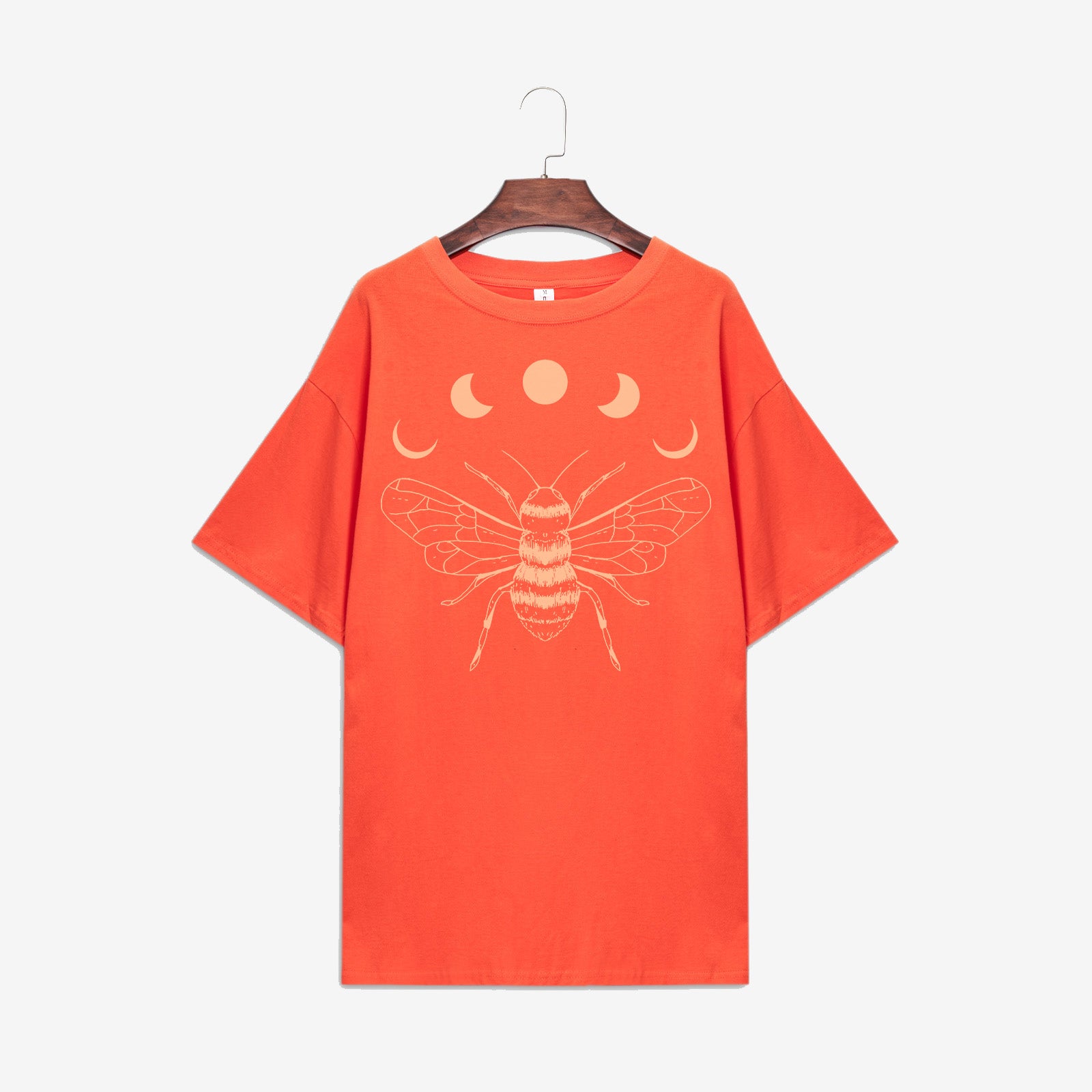 Neojana Cute Bee Print Short Sleeve T-Shirt - Chicyea