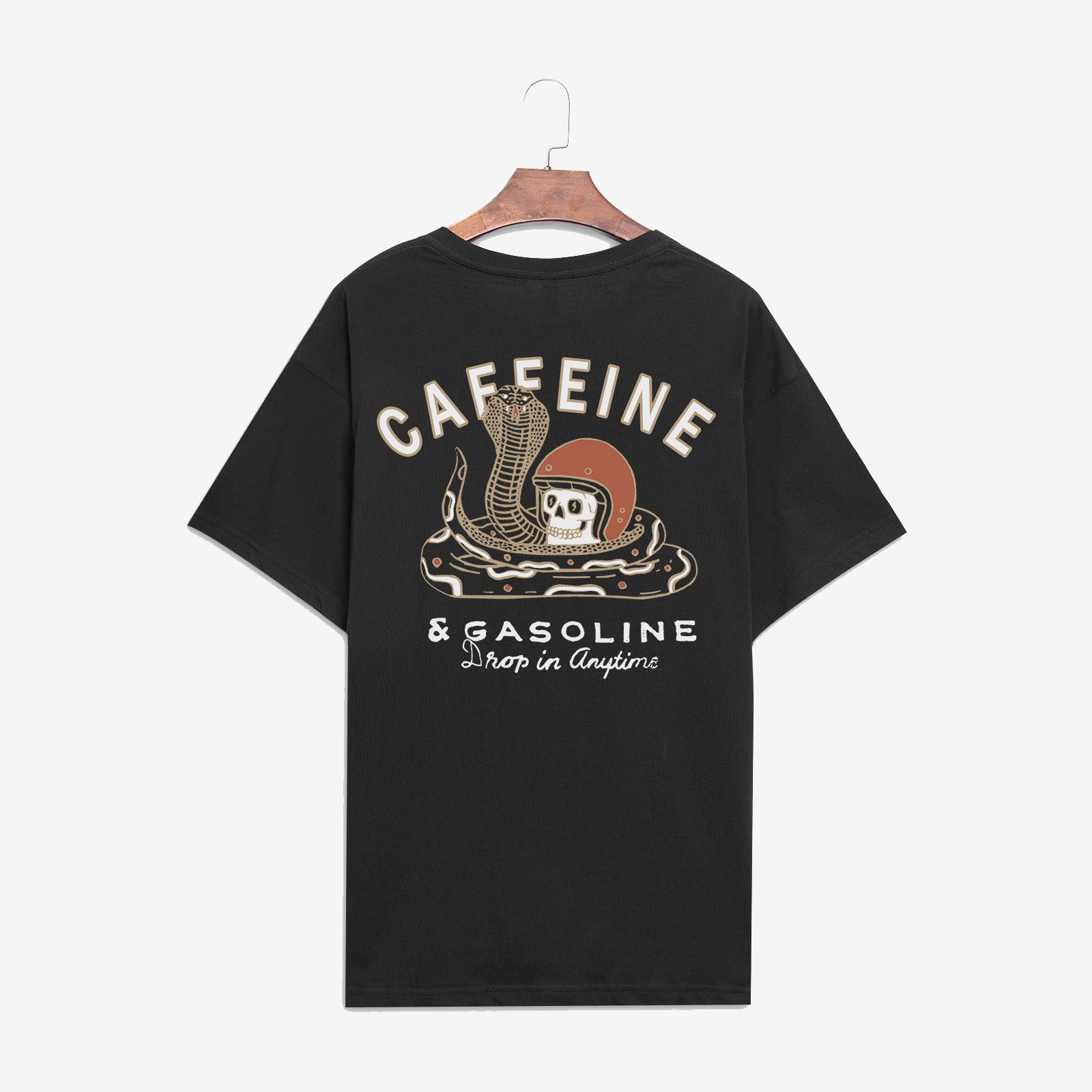 Minnieskull T-Shirt mit Schlangen- und Totenkopf-Print 