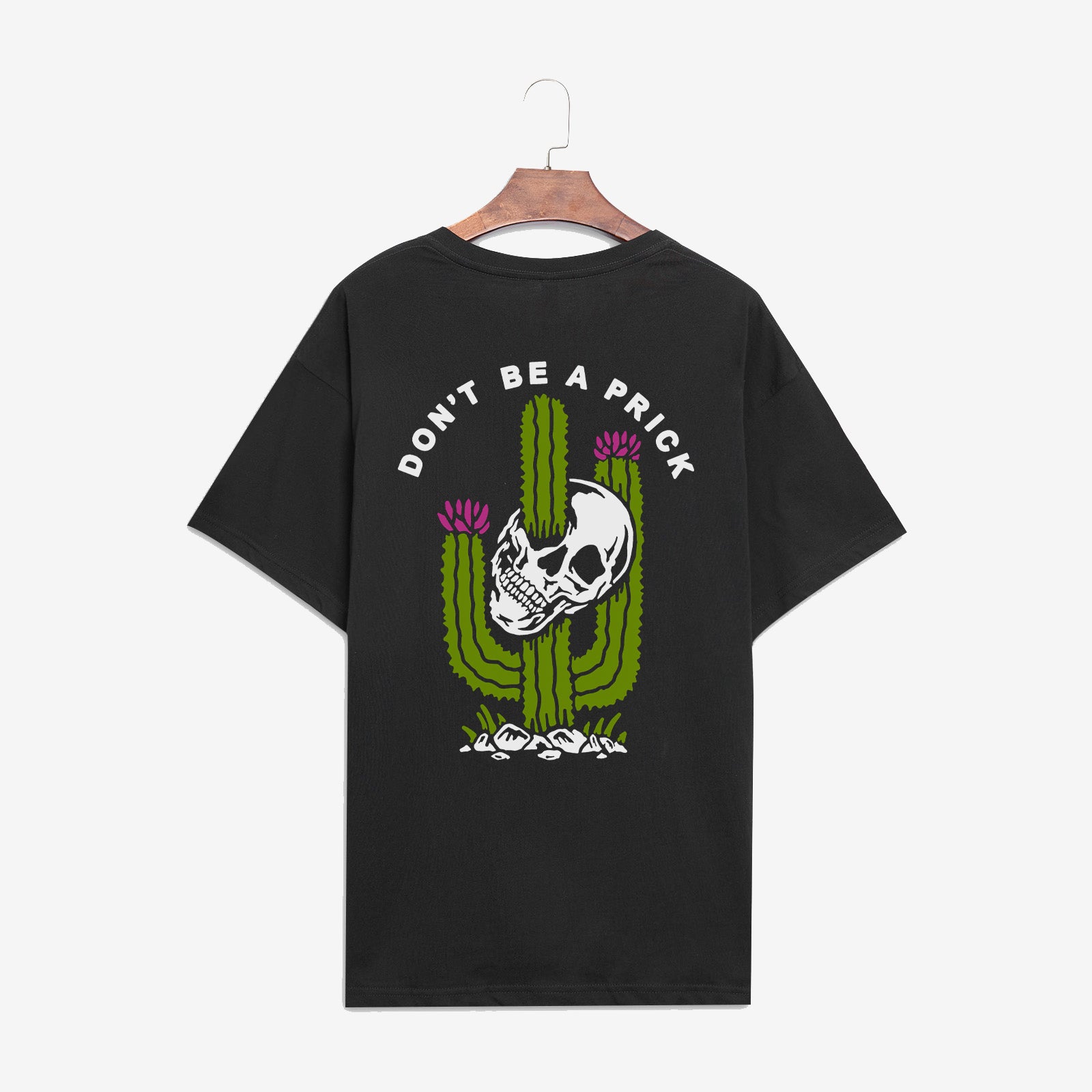 Minnieskull Skull Cactus Graphic Women Casual Tees