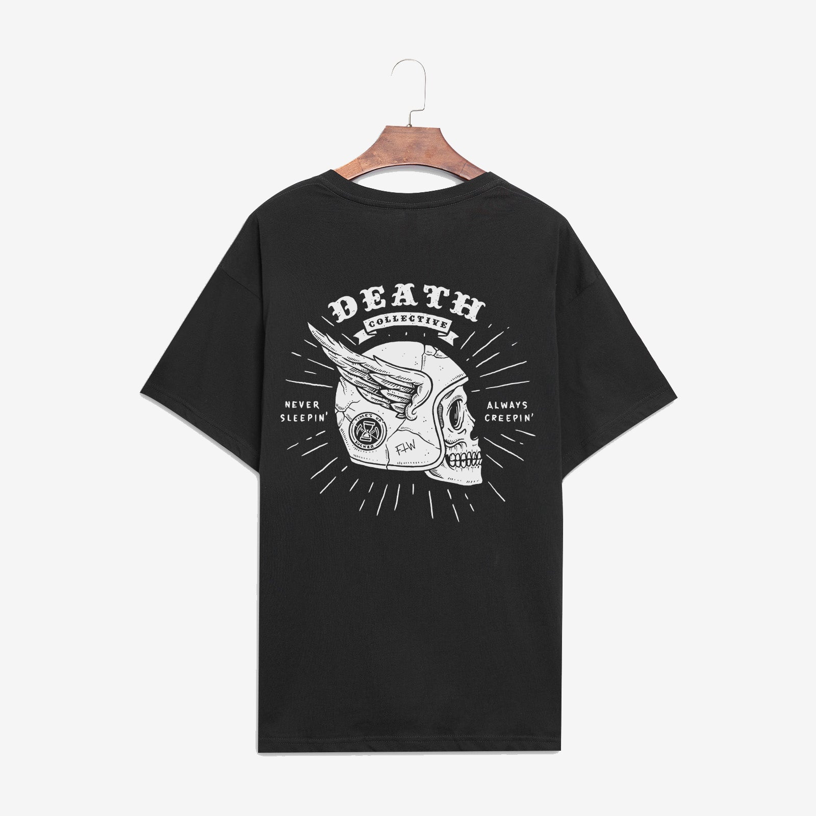 Minnieskull Skull Death Never Sleepin Printed Designer T-Shirt