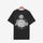 Minnieskull Eye Letter Printing Casual Black T-Shirt