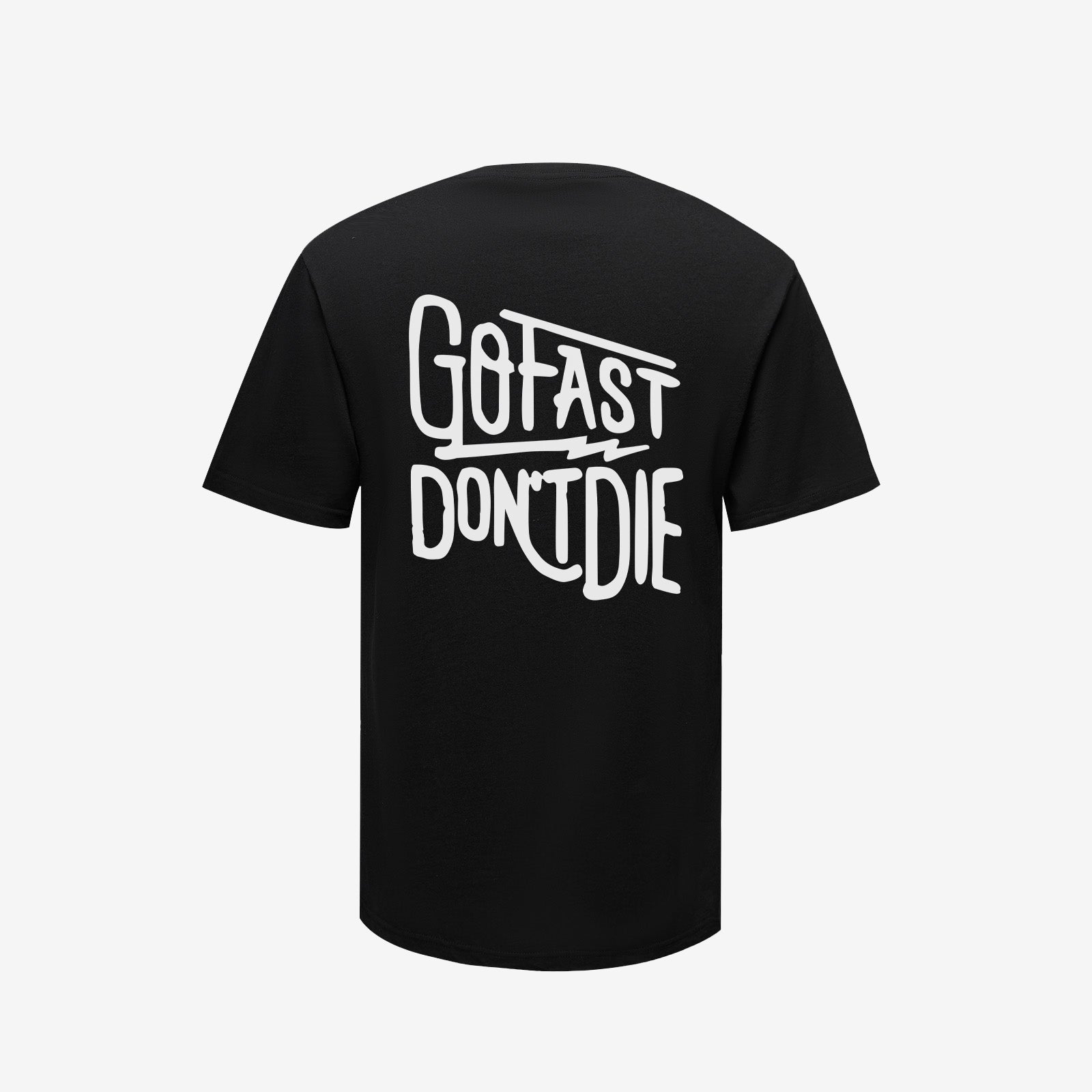 Uprandy Go Fast Don'T Die Print Men Slim T-Shirt