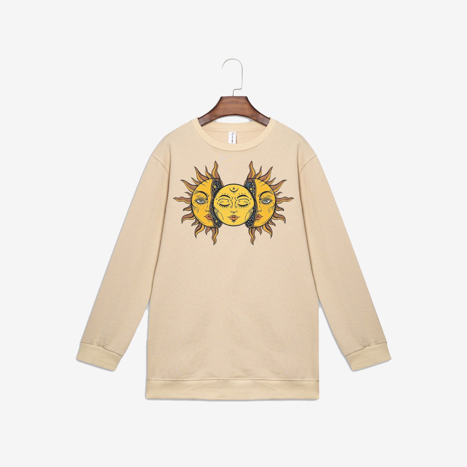 Neojana Designer Fashion Sun Print Sweatshirt - Chicyea
