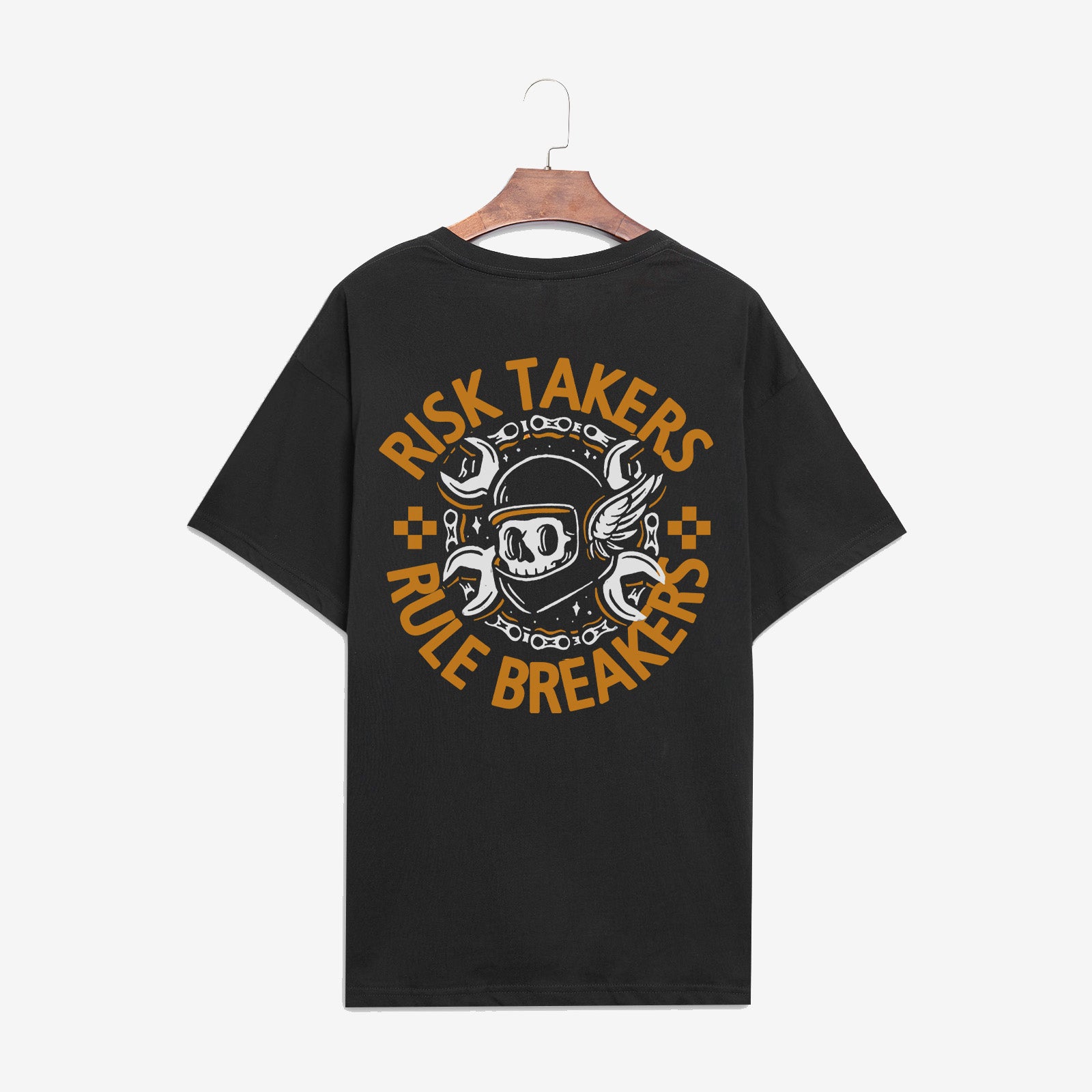 Minnieskull Risk Takers Rule Breakers Skull T-Shirt