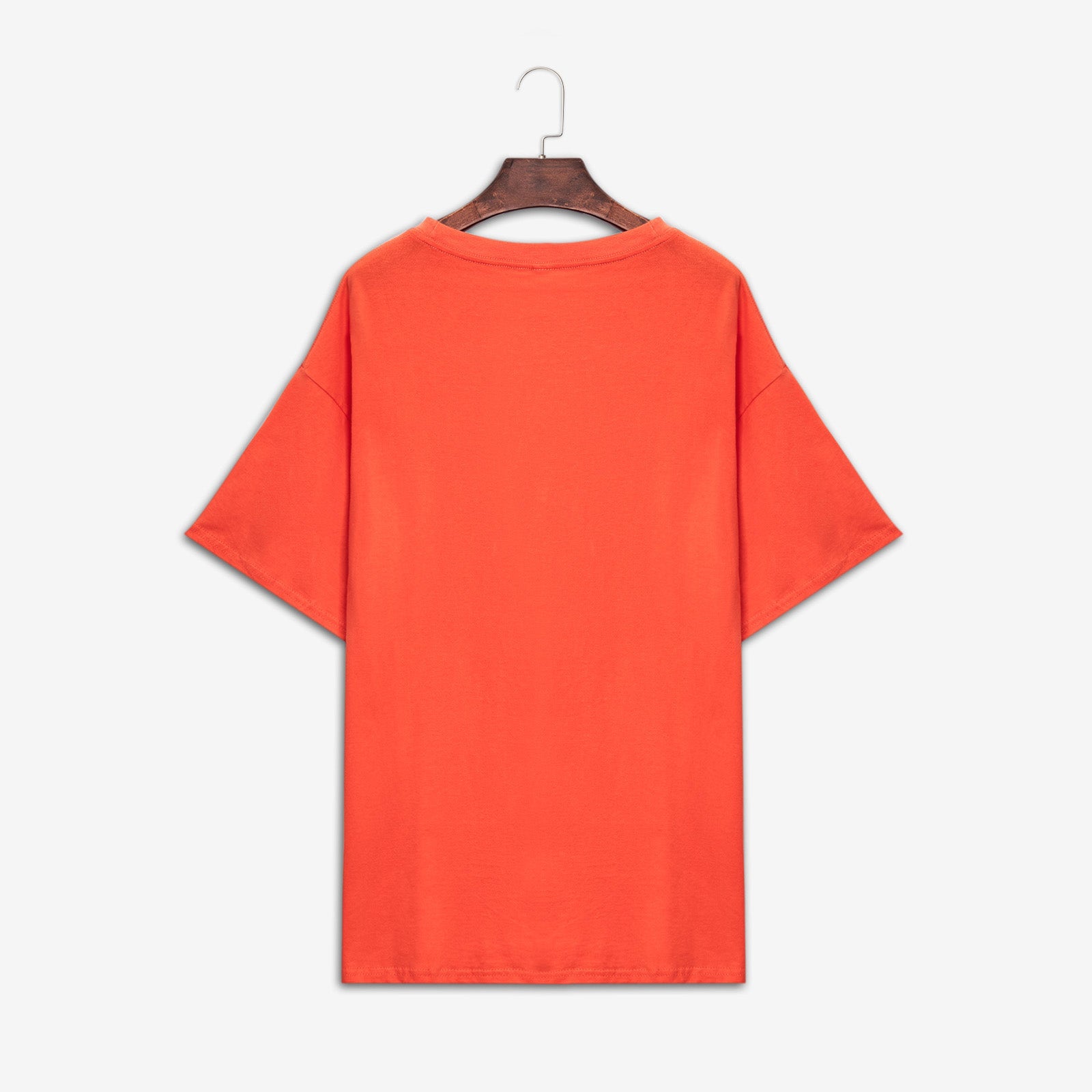 Neojana Cute Orange Cow Letter Print T-Shirt - Chicyea