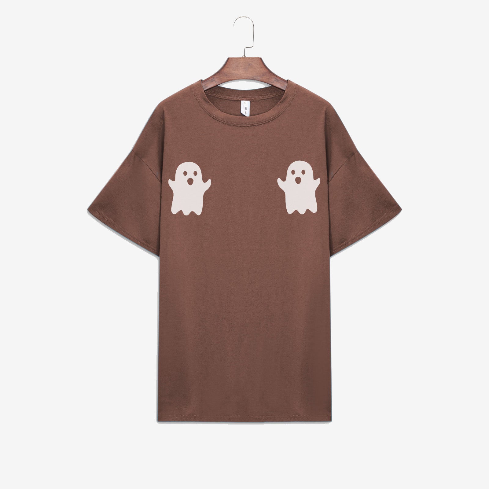 Minnieskull Little Ghost Print Casual T-Shirt
